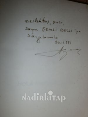 ELVEDA İSTANBUL ŞİİRLERİ ** İMZALI ŞEMSİ BELLİYE ** HALUK MAHMUTOĞLULLARIDA **