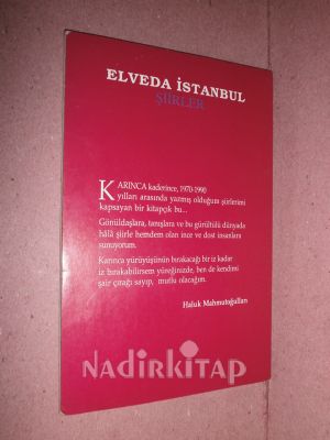 ELVEDA İSTANBUL ŞİİRLERİ ** İMZALI ŞEMSİ BELLİYE ** HALUK MAHMUTOĞLULLARIDA **