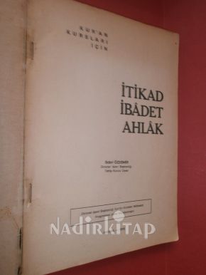 İTİKAD İBADET AHLAK