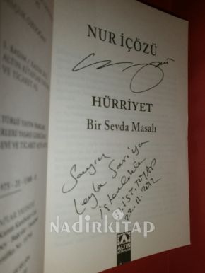 HÜRRİYET BİR SEVDA MASALI ** İMZALI**BİRİNCİ BASIM **