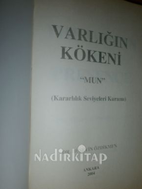 VARLIĞIN KÖKENİ 