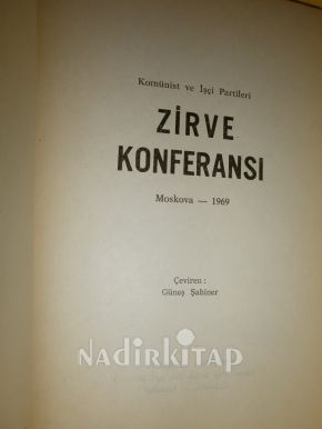 ZİRVE KONFERANSI KOMÜNİST VE İŞÇİ PARTİLERİ