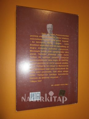 KAPİTAL 1.FORMA ÇEVİREN HİKMET KIVILCIMLI ( BÜTÜN ESERLERİ-7 )