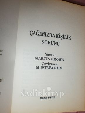 MODERN ÇAĞDA KİŞİLİK SORUNU