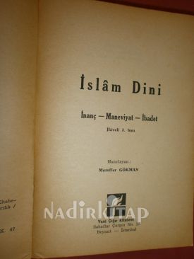 İSLAM DİNİ İNANÇ-MANEVİYAT-İBADET