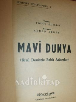 MAVİ DÜNYA ( KIZIL DENİZDE BALIK ADAMLAR ) İMZALI**