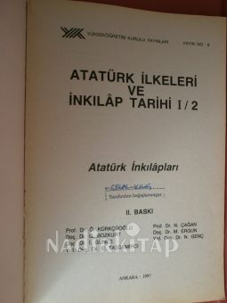 ATATÜRK İLKELERİ VE İNKİLAP TARİHİ 1 / 2 Atatürk İnkilapları