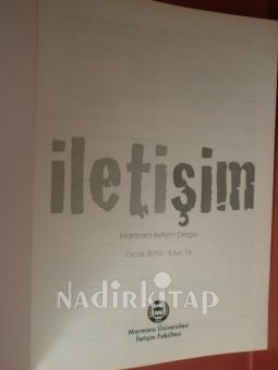 MARMARA İLETİŞİM DERGİSİ SAYI -16 OCAK 2010