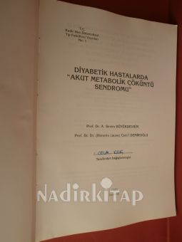 DİYABETİK HASTALARDA AKUT METABOLİK ÇÖKÜNTÜ SENDROMU