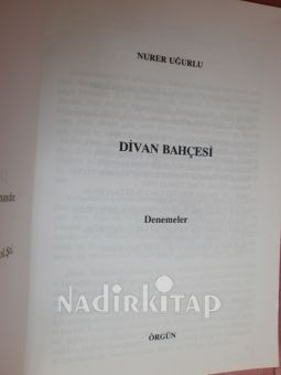 DİVAN BAHÇESİ** İMZALI**