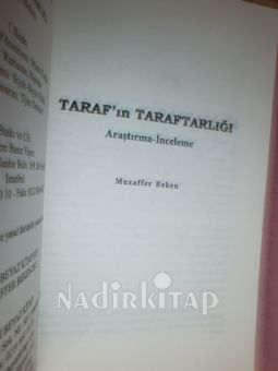TARAF'IN TARAFI** BİRİNCİ BASIM **