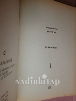 HANIMLARA ÖZEL FETVALAR cilt 1