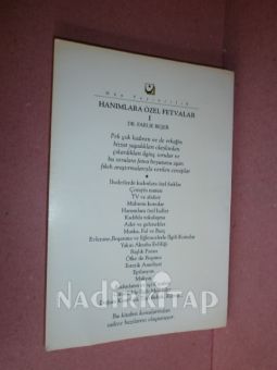 HANIMLARA ÖZEL FETVALAR cilt 1