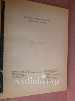 RURAL HEALTH UNIT / REPORT OF THE PİLOT STUDY