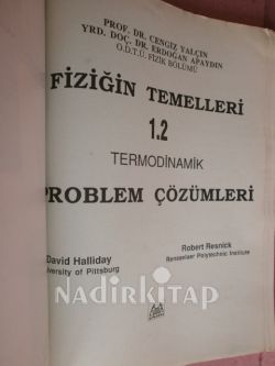 FİZİĞİN TEMELLERİ / PROBLEM ÇÖZÜMLERİ ./ TERMODİNAMİK ..1-2