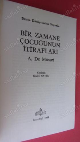BİR ZAMANE ÇOCUĞUNUN İTİRAFLARI