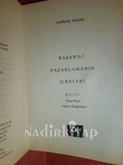 BAŞARILI PAZARLAMANIN İLKELERİ ** BİRİNCİ BASIM**
