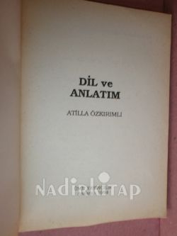 DİL VE ANLATIM ** BİRİNCİ BASIM**