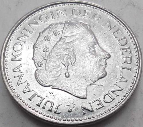 Hollanda 1980 1 Gulden - Çil - Kraliçe Juliana Portreli Madeni Para