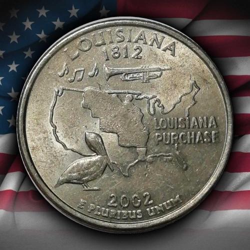 ABD 2002 YILI ¼ Dolar Louisiana ÇİL