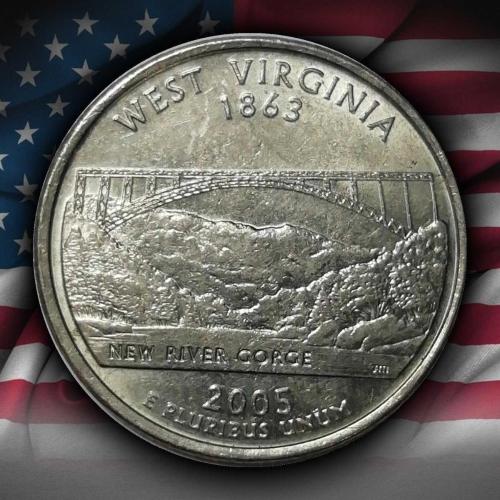 ABD 2005 YILI ¼ Dolar West Virginia ÇİL