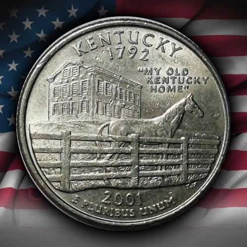 ABD 2001 YILI ¼ Dolar Kentucky ÇİL