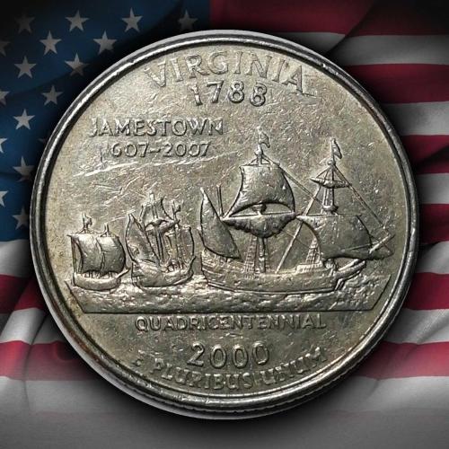 ABD 2000 YILI ¼ Dolar Virginia ÇİLALTI