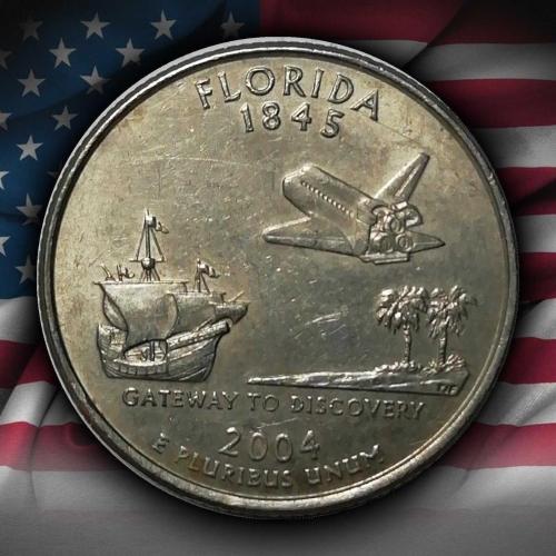 ABD 2004 YILI ¼ Dolar Florida ÇİLALTI