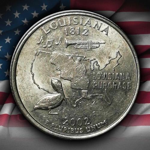 ABD 2002 YILI ¼ Dolar Louisiana ÇİLALTI