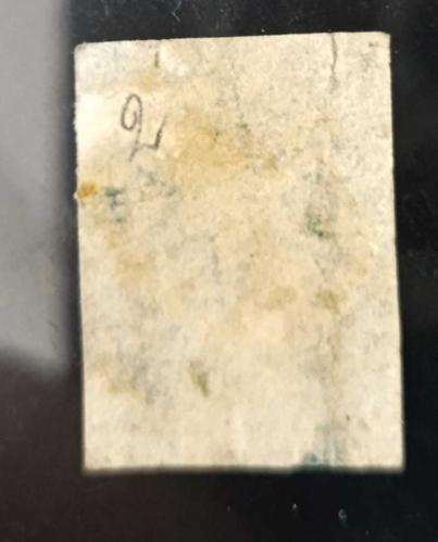 İngiliz Sömürgesi Seylan 1857 _ 2 pence katalog 5500 tlDamgalı pul cok nadir