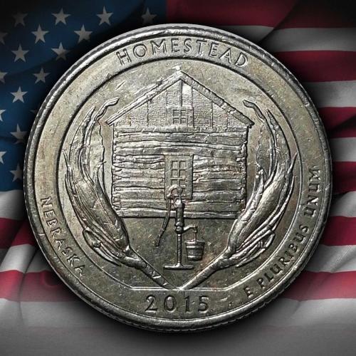ABD 2015 YILI ¼ Dolar Nebraska - Homestead ÇİLALTI