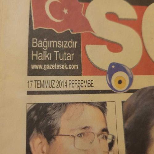 2014 YILI ŞOK GAZETESİ. NADİR.