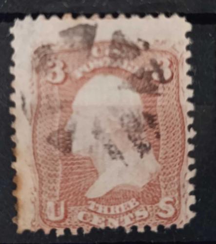 LOT.5 » ABD 1861_ Washington 3 cent _ çok nadir ilk seriden damgalı valör