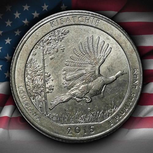 ABD 2015 YILI ¼ Dolar Luouisiana - Kisatchie ÇİL (-)