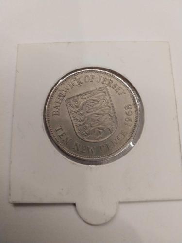 Jersey Ten Pence 1968