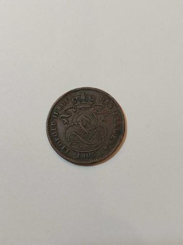 1905 Belçika 2 Cent