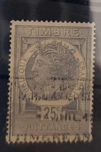 LOT.10 » Fransa _1872  damgalı Fiskal pul