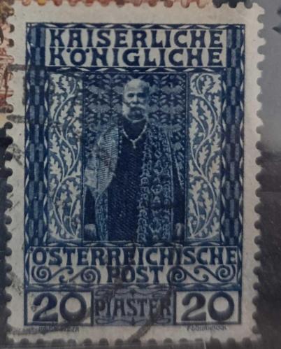 LOT.8 » Avusturya Macaristan İmparatorluğu 1908 Türkiye posta ofisi 20  kuruş damgalı