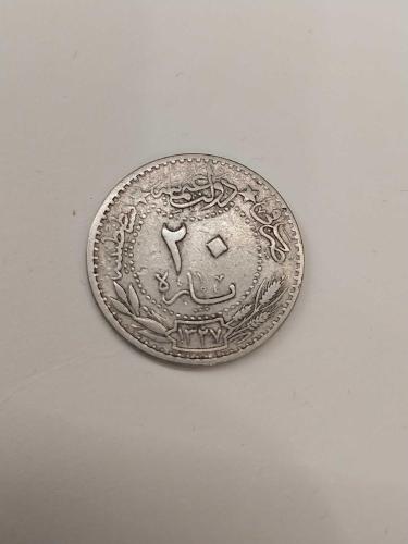 Osmanlı Reşad 20 Para 1327/3