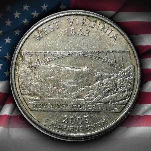 ABD 2005 YILI ¼ Dolar West Virginia ÇİLALTI