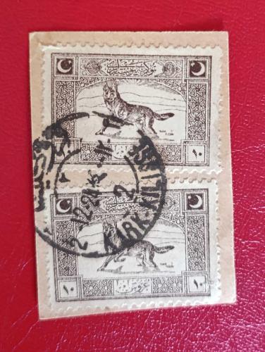 LOT.10 » 1922 Cenova Serisinden 10 kuruşluk valör _Kırklareli damgalı fragman