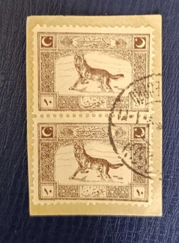 LOT.9 » 1922 Cenova Serisinden 10 kuruş per fragman_ Uzunköprü damgalı