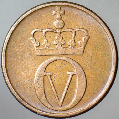 NORVEÇ 2 ÖRE 1967 KARA ORMAN TAVUĞU.