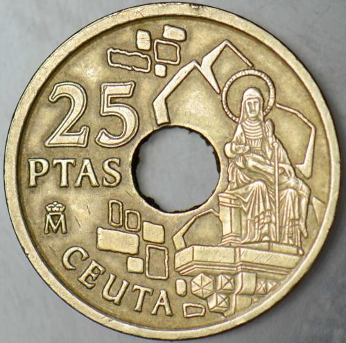 İSPANYA 25 PESETA 1998 HATIRA-CEUTA.
