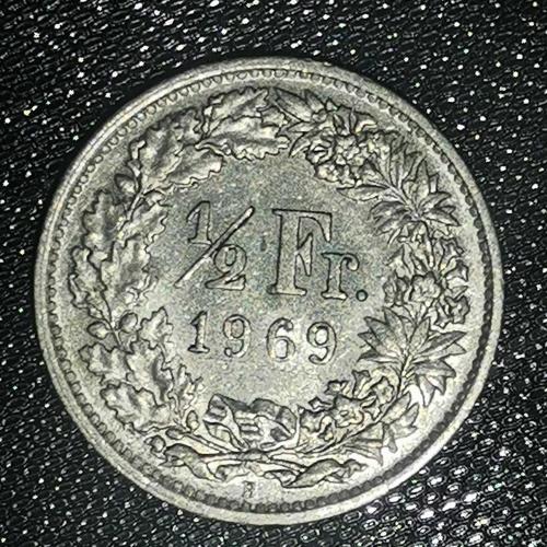 İSVİÇRE  1969   1/2  FRANK