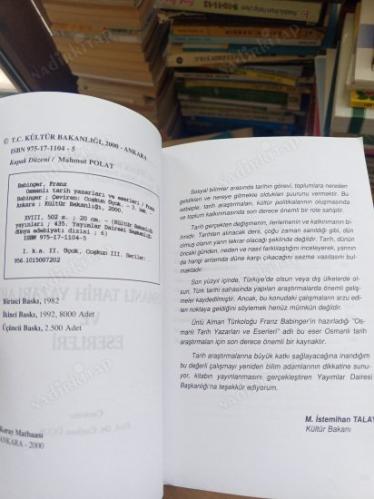 OSMANLI TARİHİ YAZARLARI ve ESERLERİ