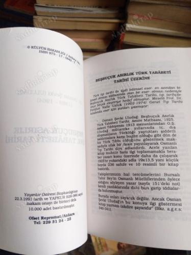 Beşbuçuk Asırlık Türk Tabâbeti Tarihi
