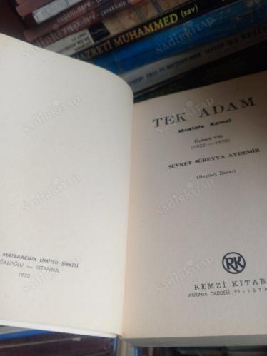 Tek Adam Mustafa Kemal Cilt 3 (1922-1938)