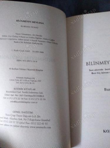 BİLİNMEYEN MEVLANA