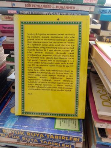 KURANI KERİMİN İNDİRİLİŞİNİN 1402. YILDÖNÜMÜ ANISINA SURELERİN İLK 7 AYETİ, TÜRKÇE ANADİLİNDE 777 AYET